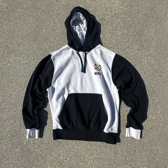 Nike Pinwheel Evolution of the Swoosh Hoodie Mens Small Sweatshirt CQ7191-133 - Picture 1 of 6